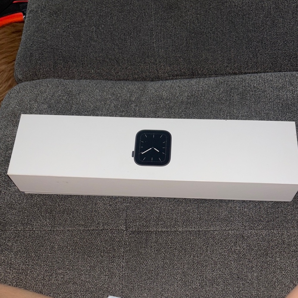 Apple Smartwatch with Black Face and White Box